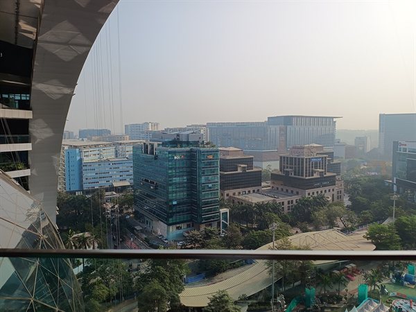 Office towers in the Bandra Kurla Complex business district of Mumbai