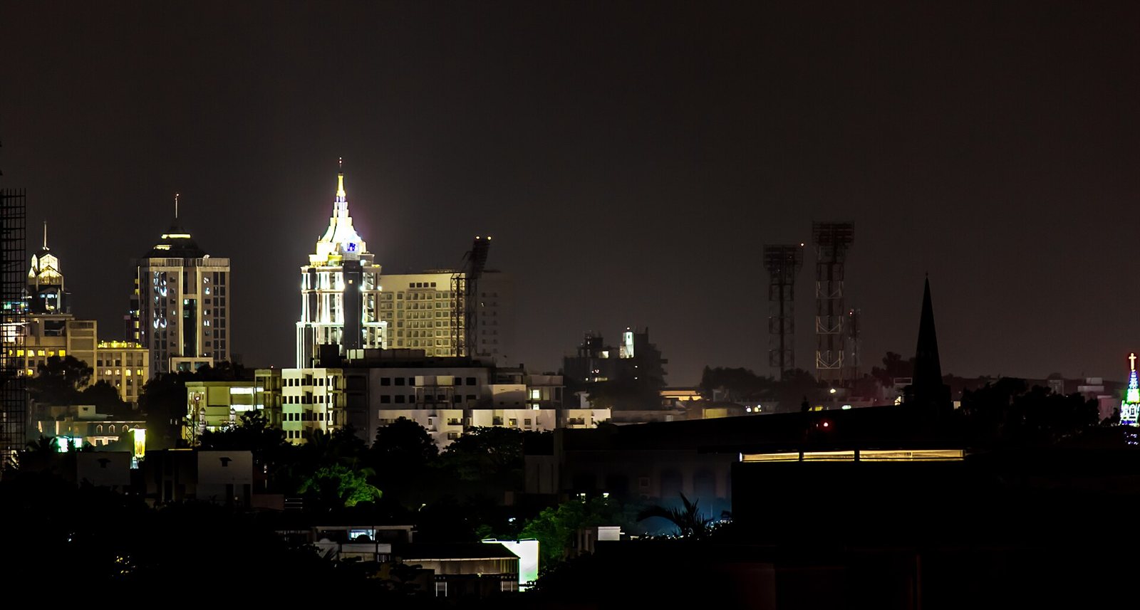 The Bengaluru skyline