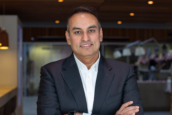 Producer Namit Malhotra, founder of Prime Focus and DNEG, in a portrait photo
