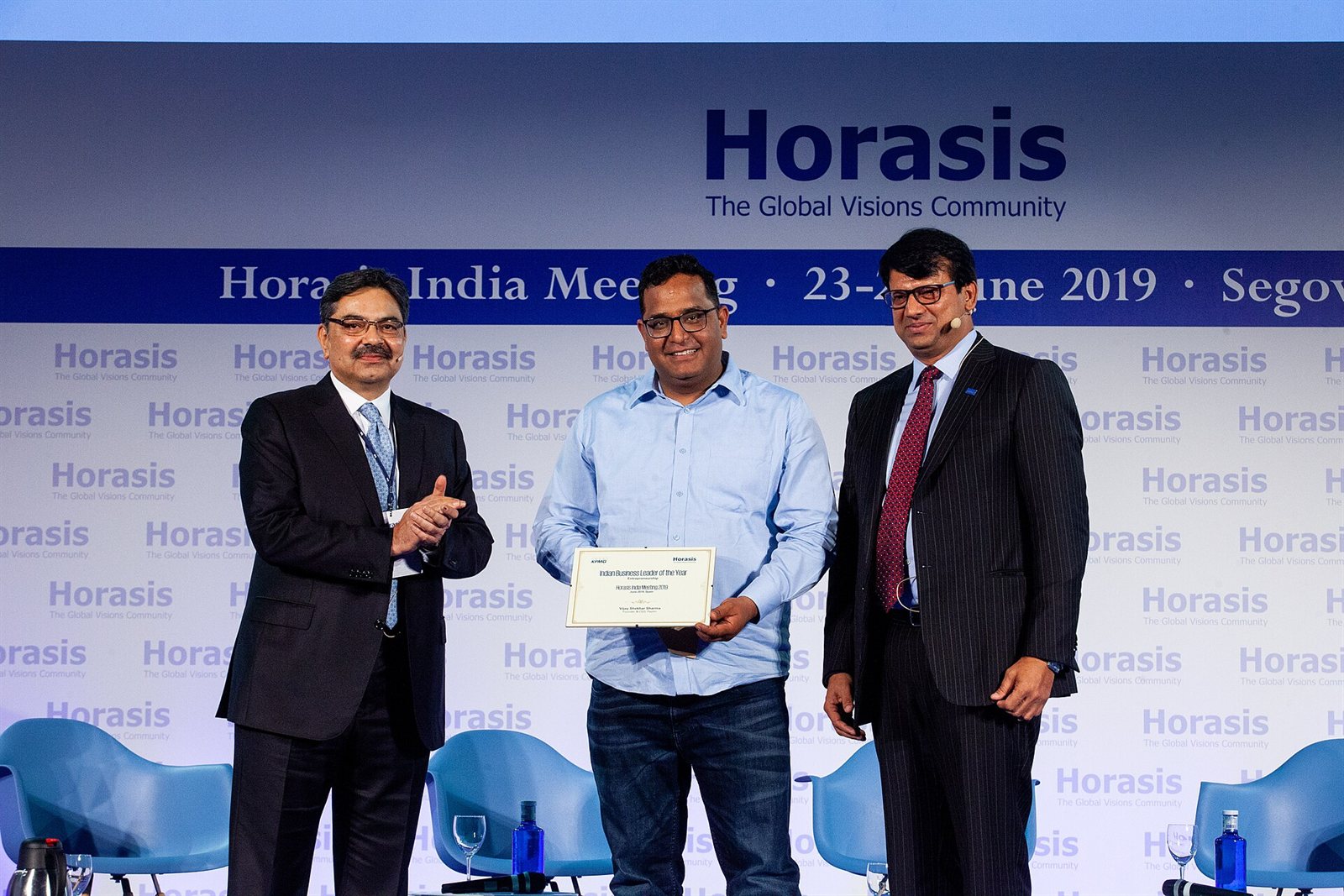Paytm founder and chief executive Vijay Shekhar Sharma speaking at the Horasis India Meeting in 2019