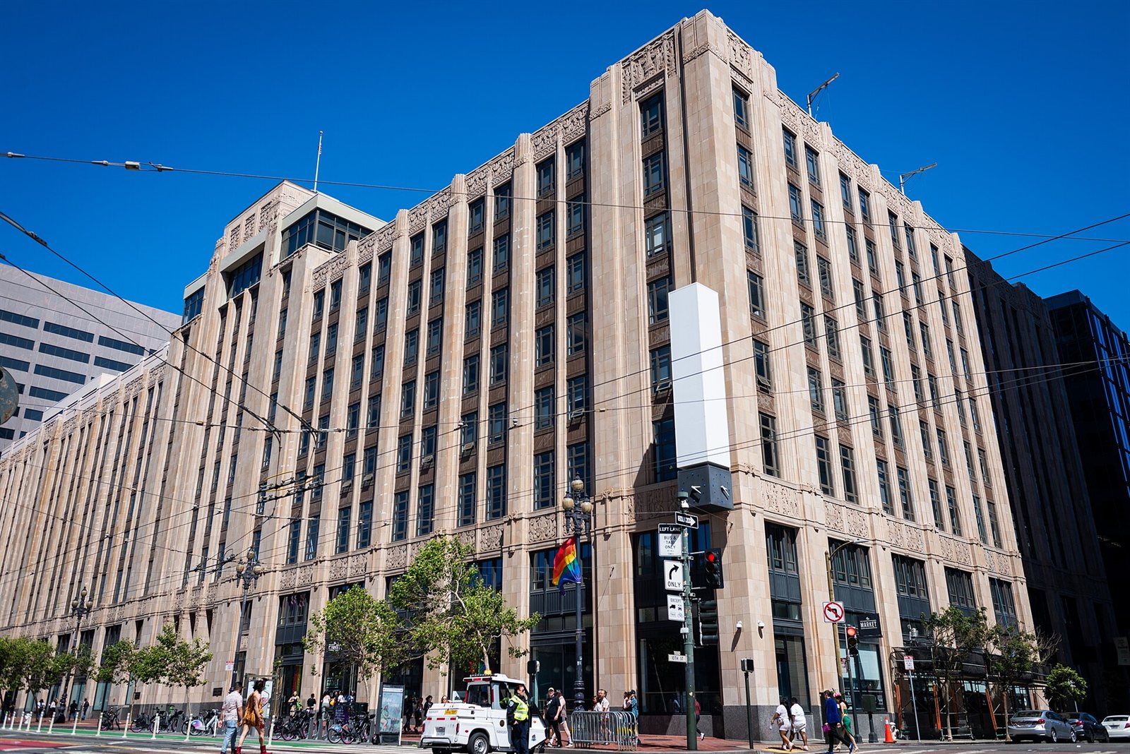 The former Twitter headquarters building on Market Street in San Francisco